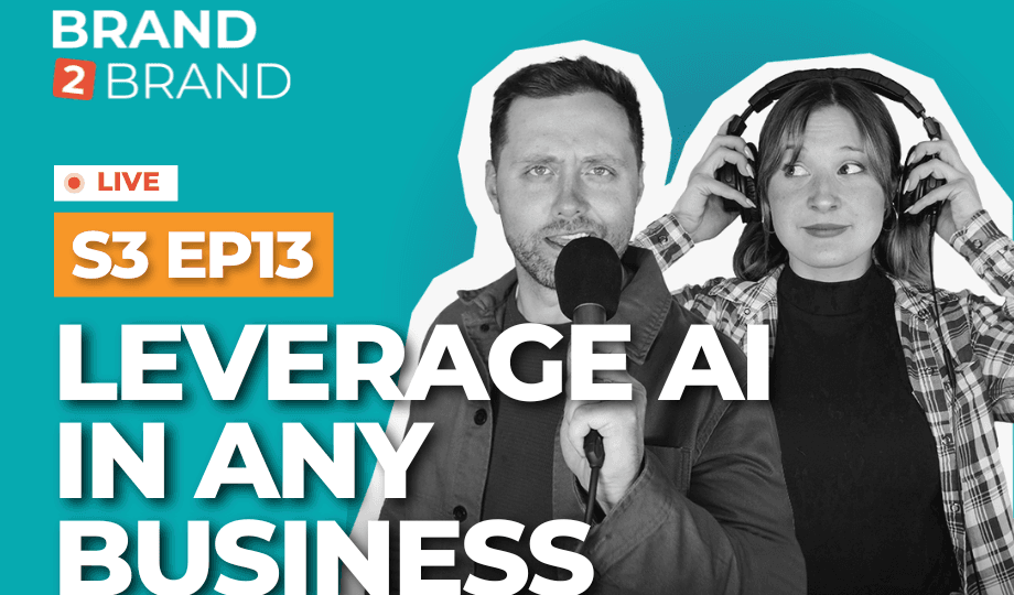Picture of Thomas and Veronica with text "Leverage AI in any Business"