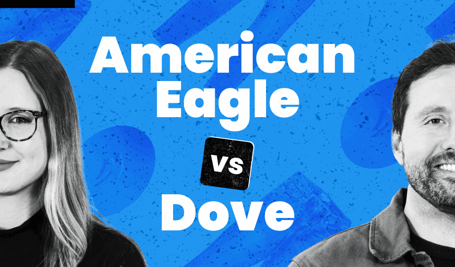 Brand2Brand Episode Graphic, S4E8: American Eagle vs Dove