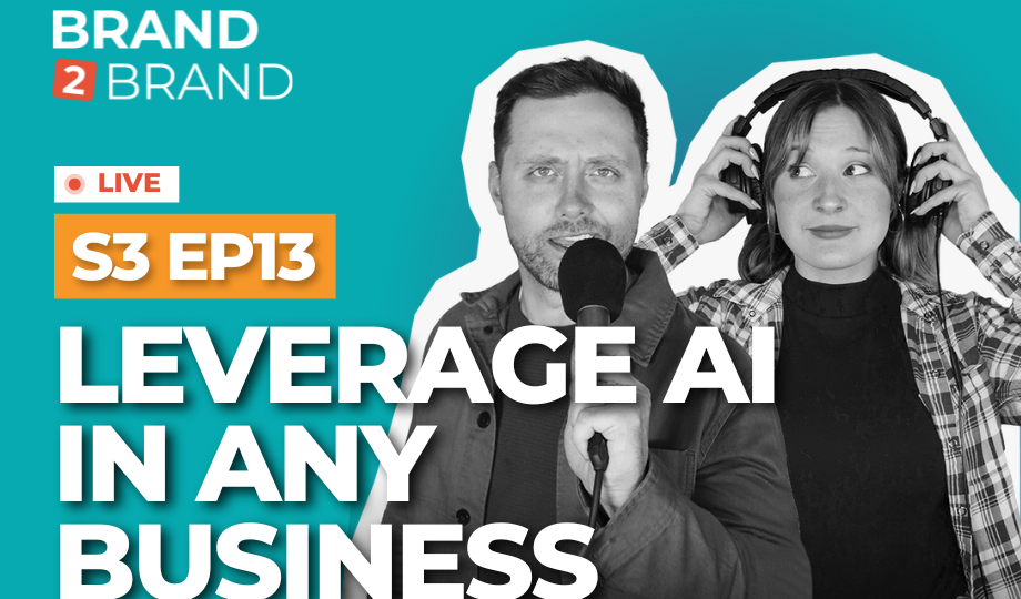 Picture of Thomas and Veronica with text "Leverage AI in any Business"